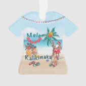 Ornement de chemise Hawaïen Père Noël Aloha (devant)