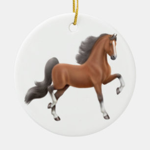 Ornement de cheval de Gaited de baie