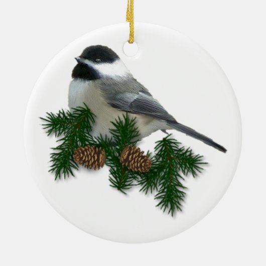 Ornement de chickadee (Dos)