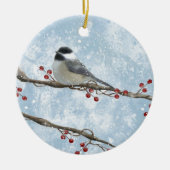 Ornement de Chickadee d'hiver (Devant)