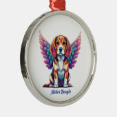 Ornement de chien acrylique mémorial Beagle person (Droite)