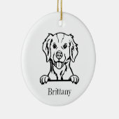 ornement de chien breton (Droite)