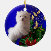 Ornement de chien chiot maltais (Dos)