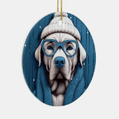 Ornement de chien Cool d'hiver (Droite)