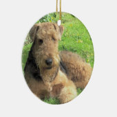 Ornement de chien d'Airedale Terrier (Droite)
