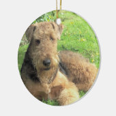 Ornement de chien d'Airedale Terrier (Gauche)