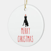 Ornement de chien de boîte de Noël (Gauche)