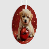 Ornement de chien de Noël (devant)