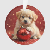 Ornement de chien de Noël (devant)