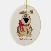 Ornement de chien de Noël pour enfants (Droite)