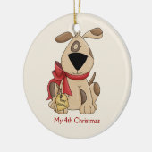 Ornement de chien de Noël pour enfants (Gauche)