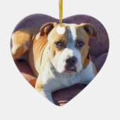 Ornement de chien de Pitbull (Devant)