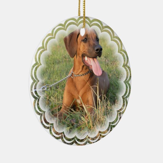 Ornement de chien de Rhodesian Ridgeback (Droite)