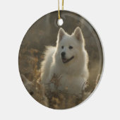 Ornement de chien de Samoyed (Gauche)