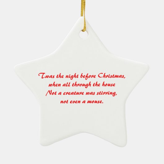 Ornement de chien et de chat de Noël (Dos)