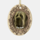 Ornement de chien Mastiff (Droite)