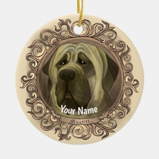 Ornement de chien Mastiff (Devant)