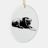 Ornement de chien nocturne (Droite)