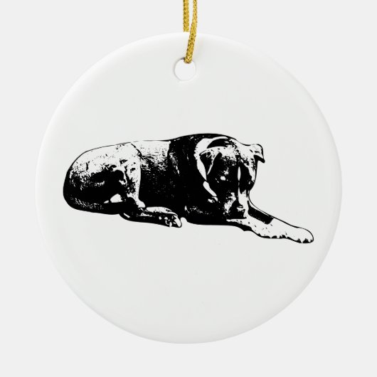 Ornement de chien nocturne (Devant)