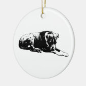 Ornement de chien nocturne (Gauche)