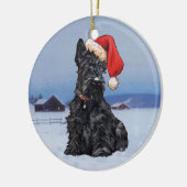Ornement de chien Scottie (Gauche)