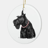 Ornement de chien Scottie (Gauche)
