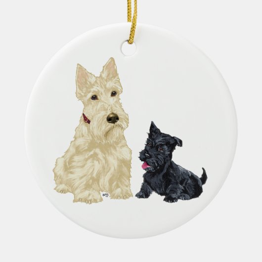 Ornement de chien Scottie (Devant)