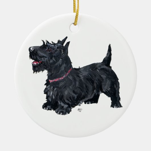 Ornement de chien Scottie (Devant)