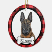 Ornement de chiens malinois (Gauche)
