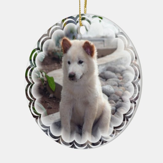 Ornement de chiot de bouffe (Gauche)