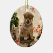 Ornement de chiot Shiba Inu (Droite)
