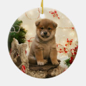 Ornement de chiot Shiba Inu (Dos)
