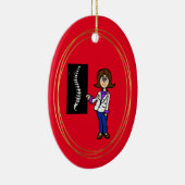 Ornement de chiropraticienne, docteur du dos (Droite)