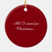 Ornement de Chirstmas d'alpaga (Dos)