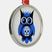 Ornement de Chouette à tête bleue (Droite)