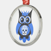 Ornement de Chouette à tête bleue (Gauche)