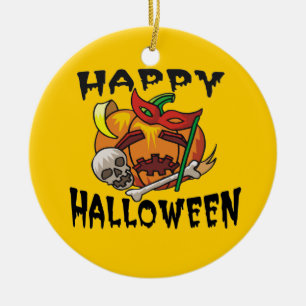 Ornement de citrouille pour fête d'Halloween
