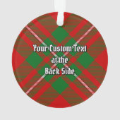 Ornement de Clan Gregor Tartan (dos)