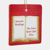 Ornement de club de lecture de la lecture de la (Droite)