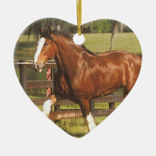 Ornement de Clydesdale (Devant)