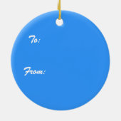 Ornement de Clydesdale de Noël (Dos)