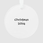 Ornement de cobaye de Noël (dos)