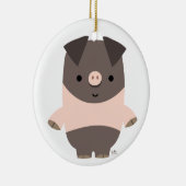 Ornement de cochon de dessin mignon (Droite)