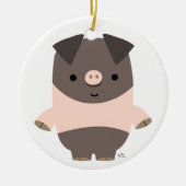 Ornement de cochon de dessin mignon (Devant)