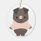 Ornement de cochon de dessin mignon (Gauche)
