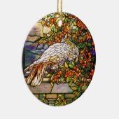 Ornement de Cockatoo en verre de Tiffany (Droite)
