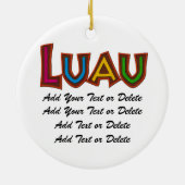 Ornement de cocktails Luau Tropical (Dos)