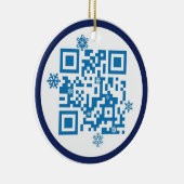 Ornement de code de QR - Joyeux Noël ! ! (Droite)