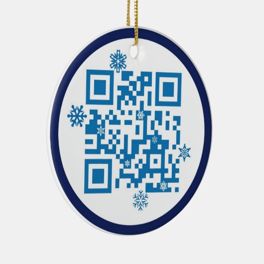 Ornement de code de QR - Joyeux Noël ! ! (Droite)