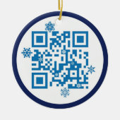 Ornement de code de QR - Joyeux Noël ! ! (Devant)